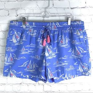 Vineyard Vines Sailing Scene Pull On Shorts